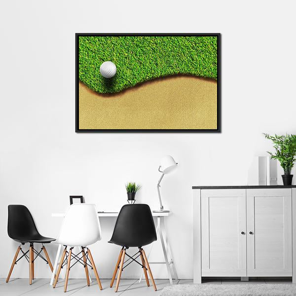 Golf Ball In Golf Courses Canvas Wall Art-3 Horizontal-Gallery Wrap-25" x 16"-Tiaracle