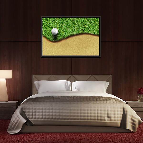 Golf Ball In Golf Courses Canvas Wall Art-3 Horizontal-Gallery Wrap-25" x 16"-Tiaracle