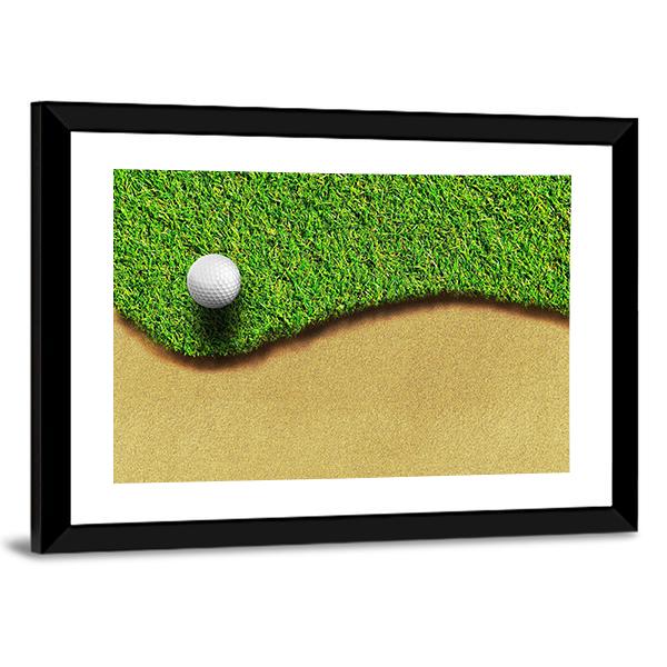 Golf Ball In Golf Courses Canvas Wall Art-3 Horizontal-Gallery Wrap-25" x 16"-Tiaracle