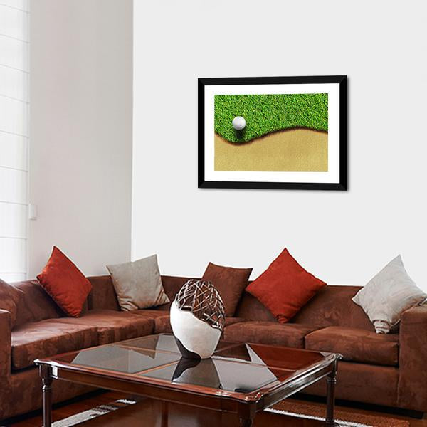 Golf Ball In Golf Courses Canvas Wall Art-3 Horizontal-Gallery Wrap-25" x 16"-Tiaracle