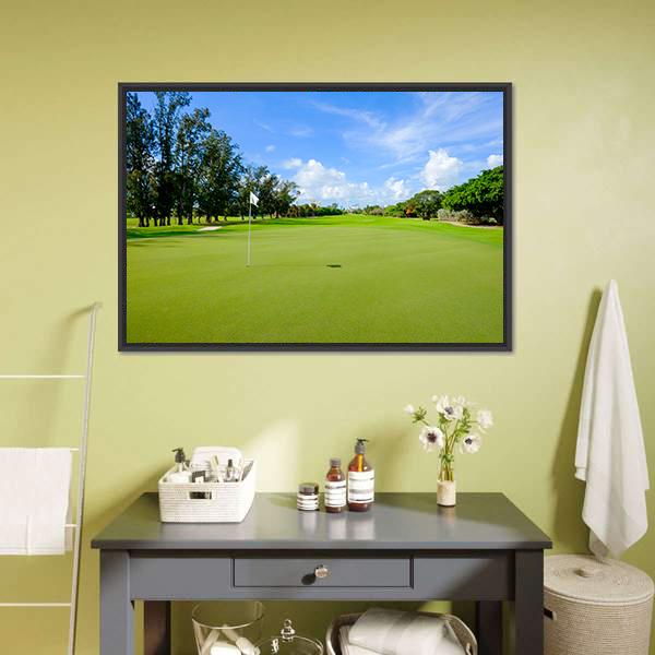 Golf Course Australia Canvas Wall Art-1 Piece-Floating Frame-24" x 16"-Tiaracle