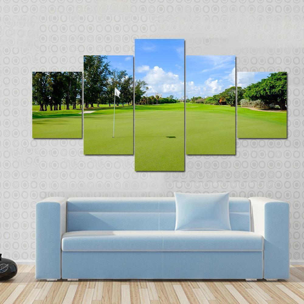 Golf Course Australia Canvas Wall Art-5 Star-Gallery Wrap-62" x 32"-Tiaracle