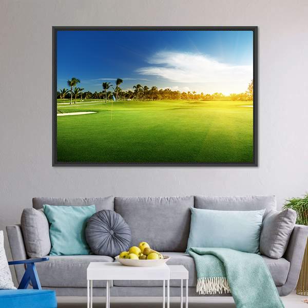 Golf Course Dominican Republic Canvas Wall Art-3 Horizontal-Gallery Wrap-25" x 16"-Tiaracle