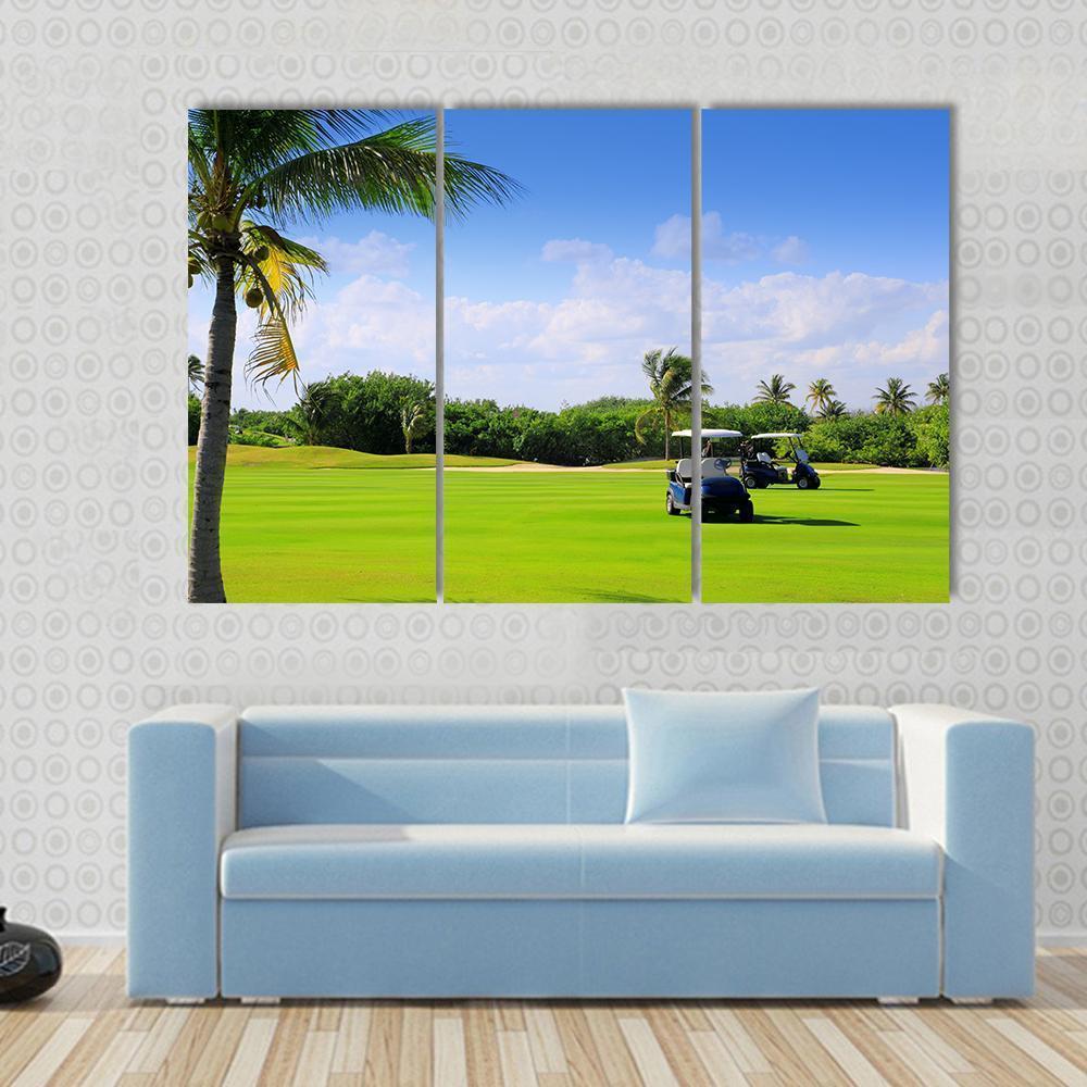 Golf Course Mexico Canvas Wall Art-3 Horizontal-Gallery Wrap-37" x 24"-Tiaracle