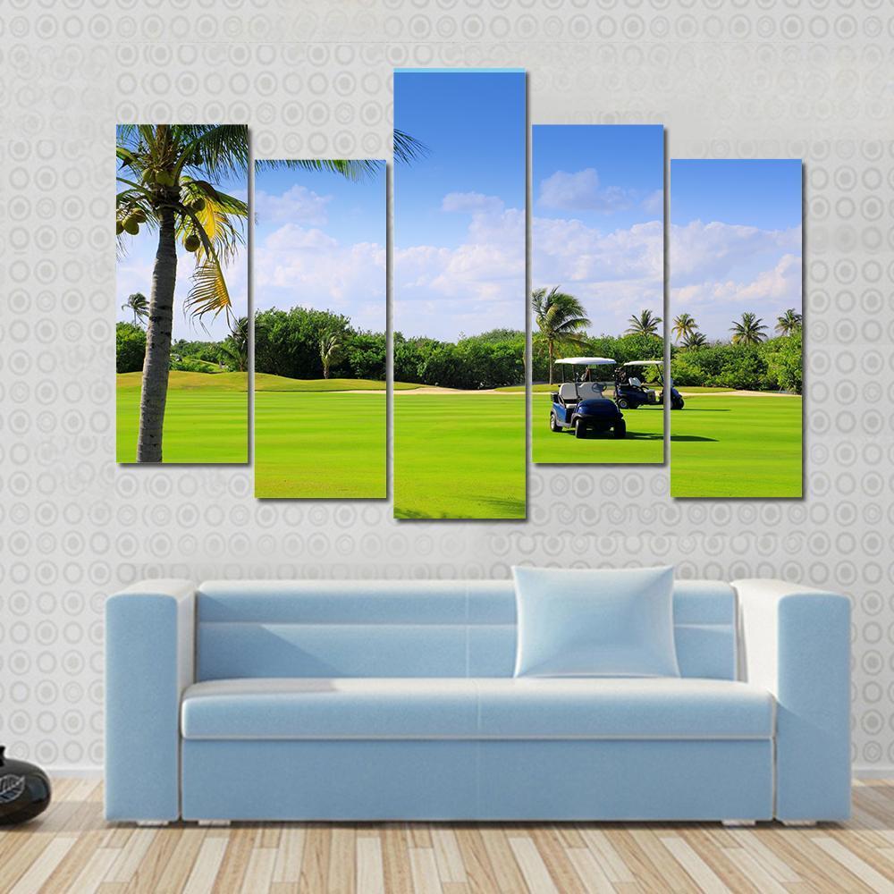 Golf Course Mexico Canvas Wall Art-5 Pop-Gallery Wrap-47" x 32"-Tiaracle