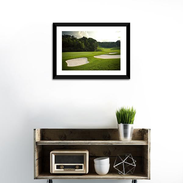 Golf Course Canvas Wall Art-1 Piece-Framed Print-20" x 16"-Tiaracle