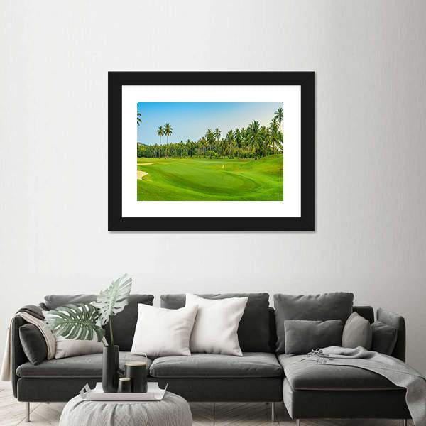 Golf Course On Koh Samui Canvas Wall Art-3 Horizontal-Gallery Wrap-25" x 16"-Tiaracle