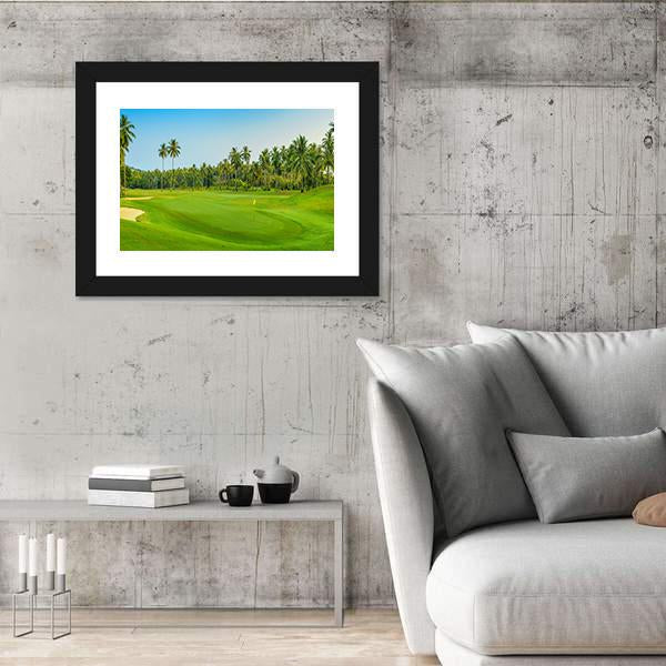 Golf Course On Koh Samui Canvas Wall Art-3 Horizontal-Gallery Wrap-25" x 16"-Tiaracle