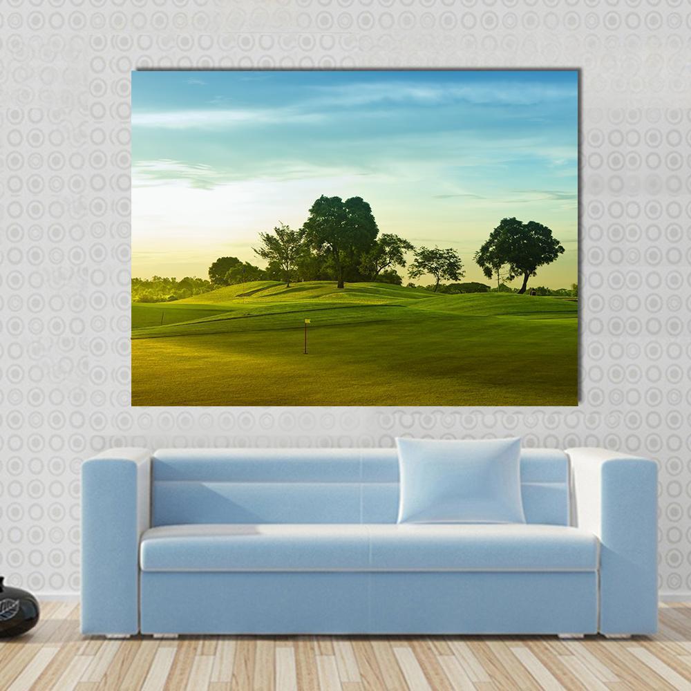 Golf Course Philippines Canvas Wall Art-1 Piece-Gallery Wrap-48" x 32"-Tiaracle