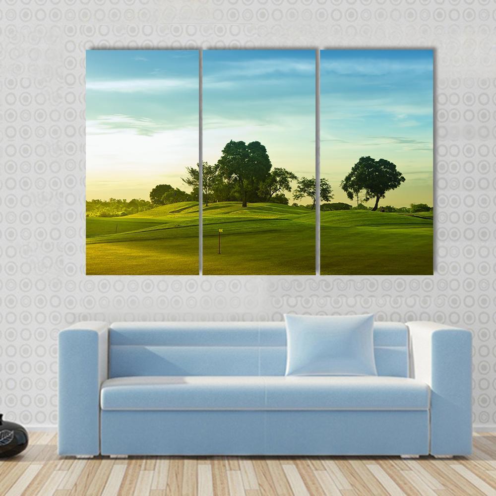 Golf Course Philippines Canvas Wall Art-3 Horizontal-Gallery Wrap-37" x 24"-Tiaracle