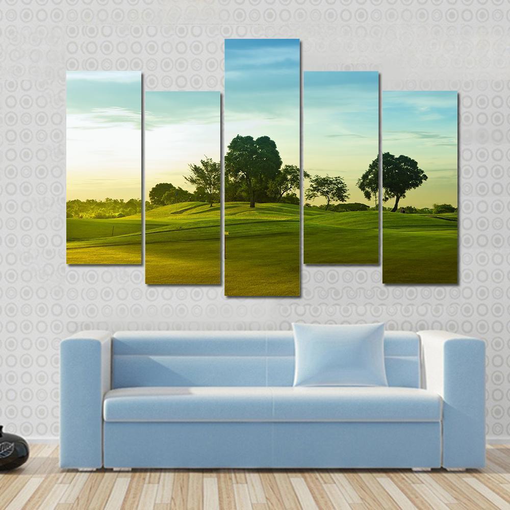 Golf Course Philippines Canvas Wall Art-5 Pop-Gallery Wrap-47" x 32"-Tiaracle