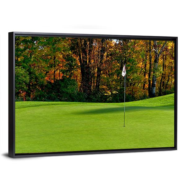 Golf Course Putting Green Canvas Wall Art-3 Horizontal-Gallery Wrap-25" x 16"-Tiaracle