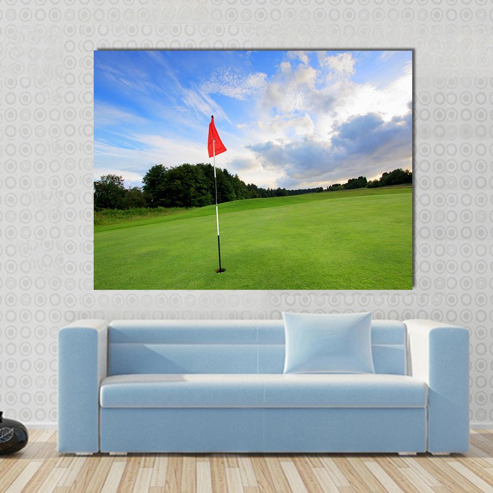 Golf Course Scotland Canvas Wall Art-1 Piece-Gallery Wrap-48" x 32"-Tiaracle