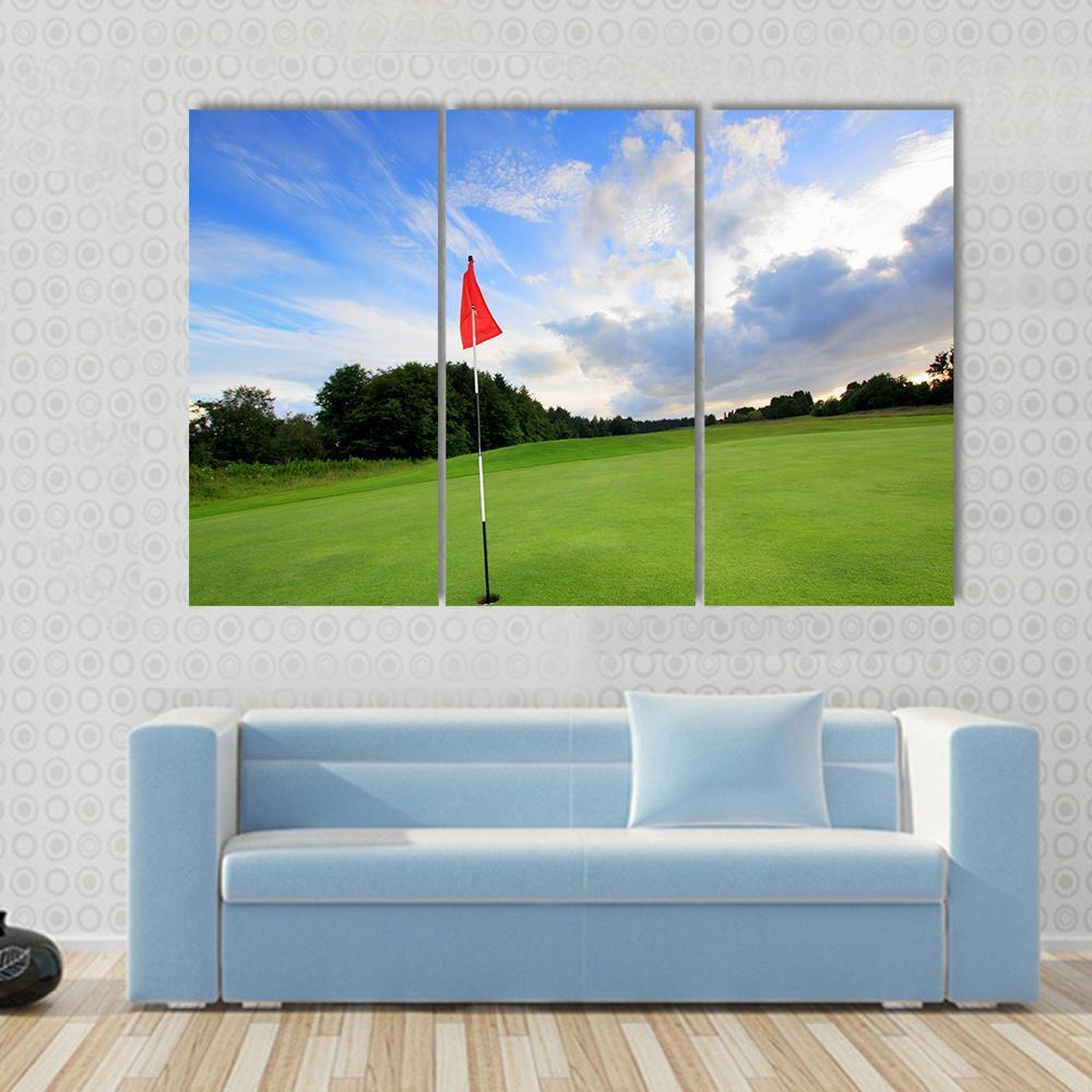 Golf Course Scotland Canvas Wall Art-3 Horizontal-Gallery Wrap-37" x 24"-Tiaracle