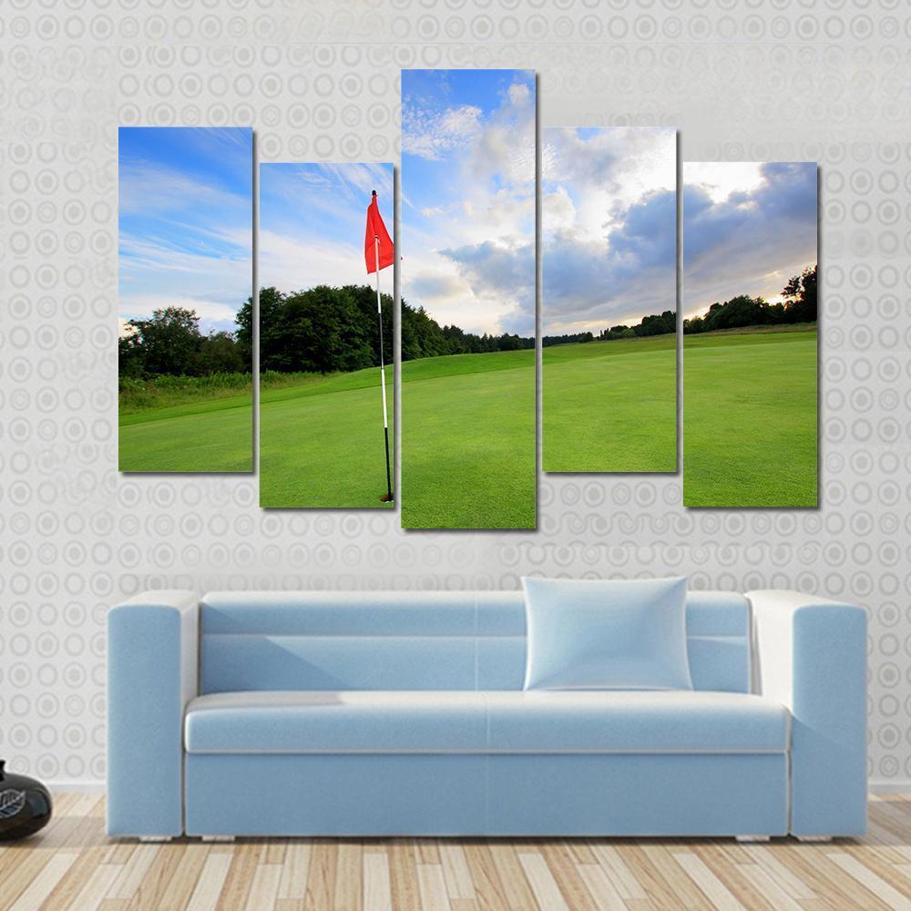 Golf Course Scotland Canvas Wall Art-5 Pop-Gallery Wrap-47" x 32"-Tiaracle