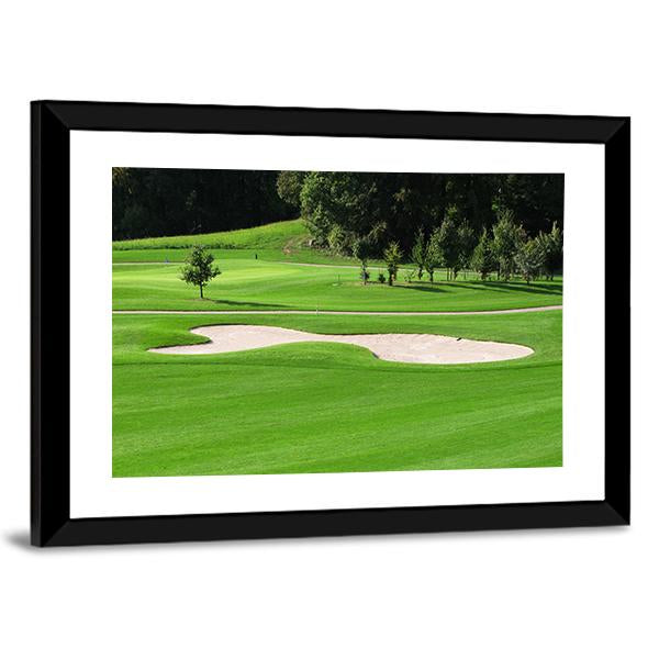 Golf Course & Trees Canvas Wall Art-3 Horizontal-Gallery Wrap-25" x 16"-Tiaracle