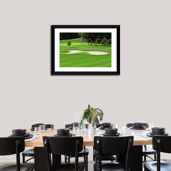 Golf Course & Trees Canvas Wall Art-3 Horizontal-Gallery Wrap-25" x 16"-Tiaracle