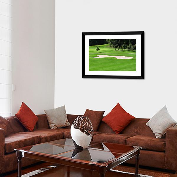 Golf Course & Trees Canvas Wall Art-3 Horizontal-Gallery Wrap-25" x 16"-Tiaracle