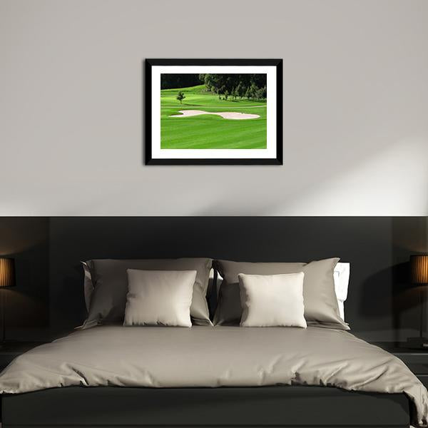 Golf Course & Trees Canvas Wall Art-3 Horizontal-Gallery Wrap-25" x 16"-Tiaracle