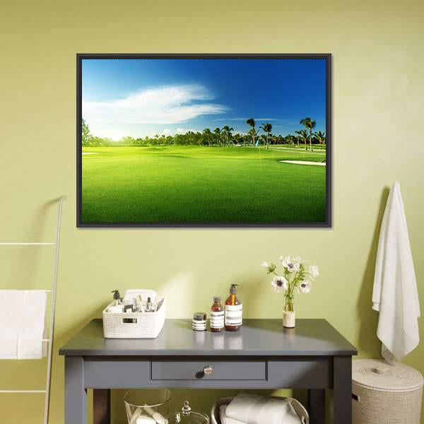 Golf Courses In Dominican Republic Canvas Wall Art-1 Piece-Floating Frame-24" x 16"-Tiaracle