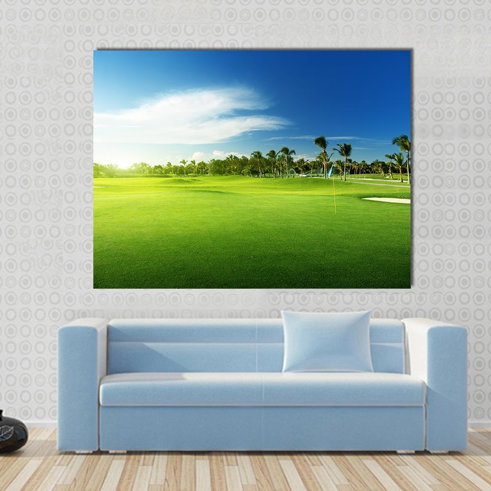 Golf Courses In Dominican Republic Canvas Wall Art-1 Piece-Gallery Wrap-48" x 32"-Tiaracle