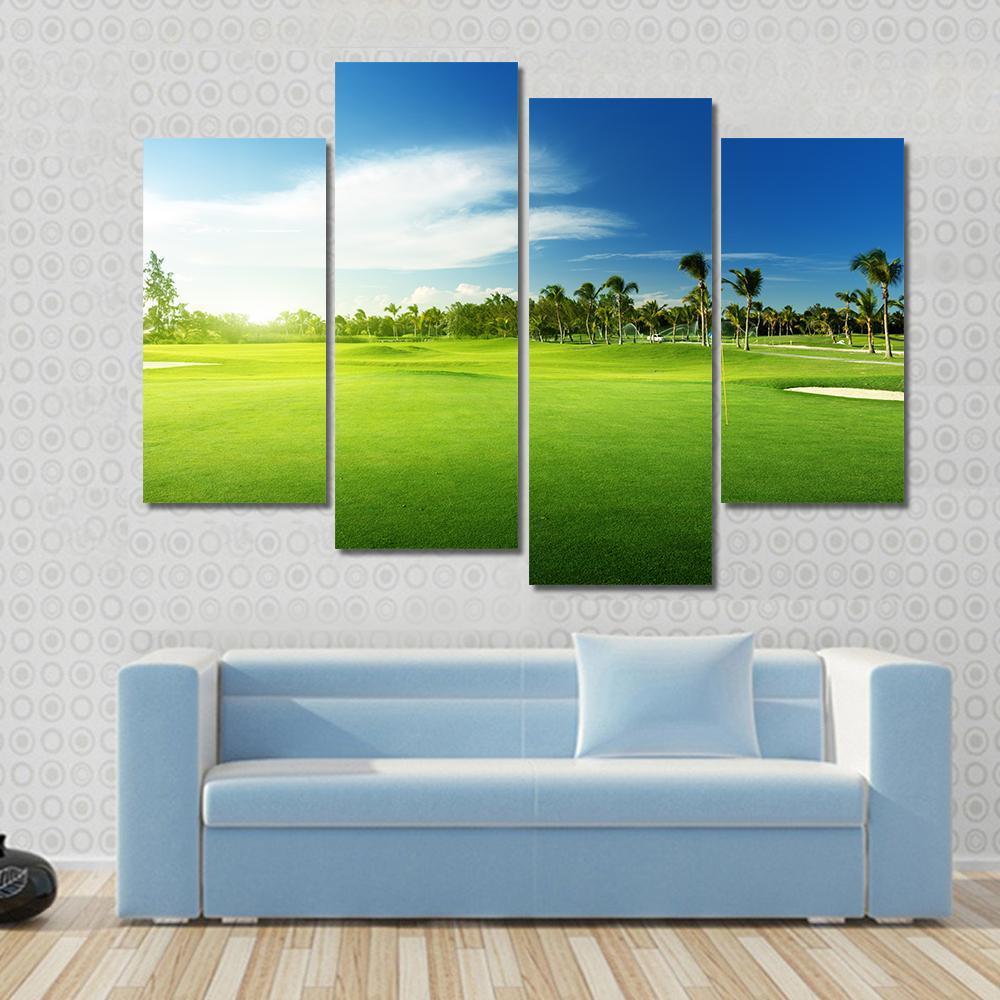 Golf Courses In Dominican Republic Canvas Wall Art-4 Pop-Gallery Wrap-50" x 32"-Tiaracle