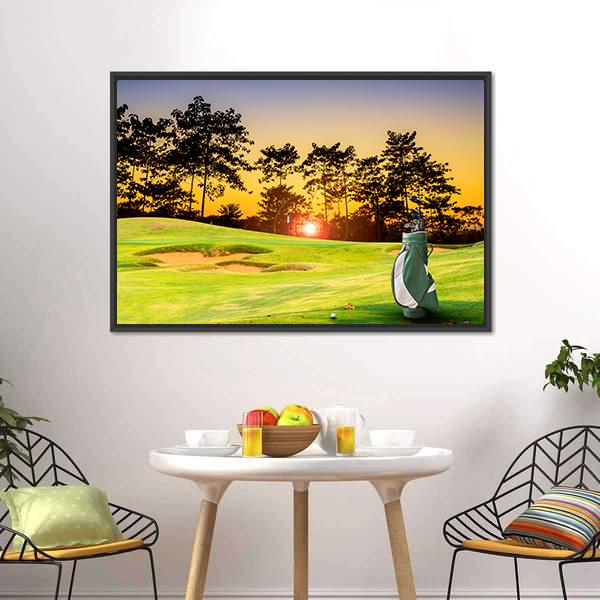 Golf Equipment Canvas Wall Art-3 Horizontal-Gallery Wrap-25" x 16"-Tiaracle