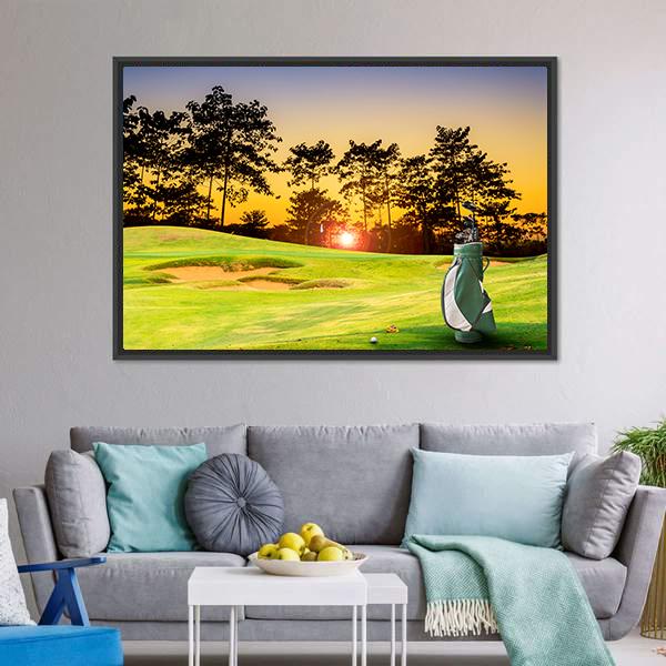 Golf Equipment Canvas Wall Art-3 Horizontal-Gallery Wrap-25" x 16"-Tiaracle