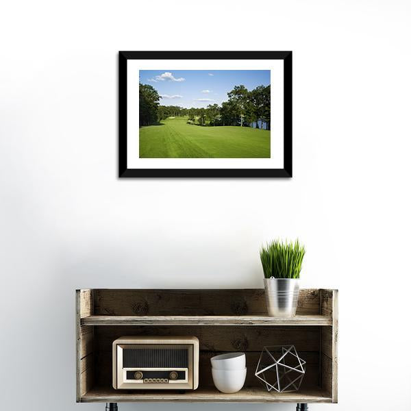 Golf Fairway Canvas Wall Art-1 Piece-Framed Print-20" x 16"-Tiaracle