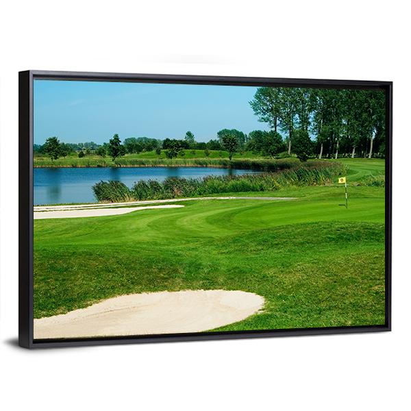 Golf Field Canvas Wall Art-3 Horizontal-Gallery Wrap-25" x 16"-Tiaracle