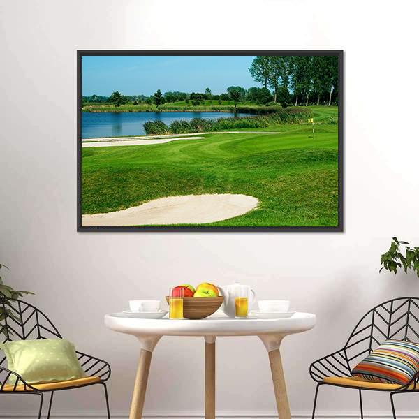 Golf Field Canvas Wall Art-3 Horizontal-Gallery Wrap-25" x 16"-Tiaracle