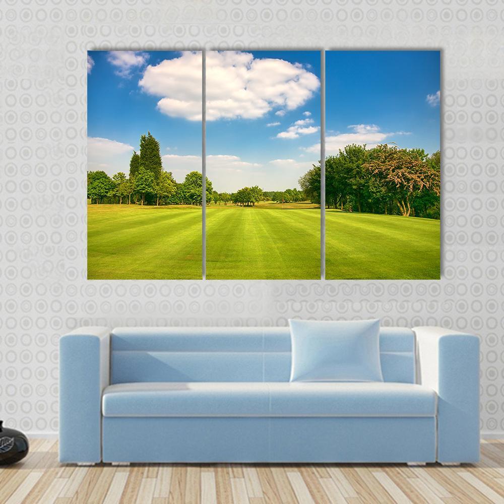 Golf Park Yorkshire UK Canvas Wall Art-3 Horizontal-Gallery Wrap-37" x 24"-Tiaracle