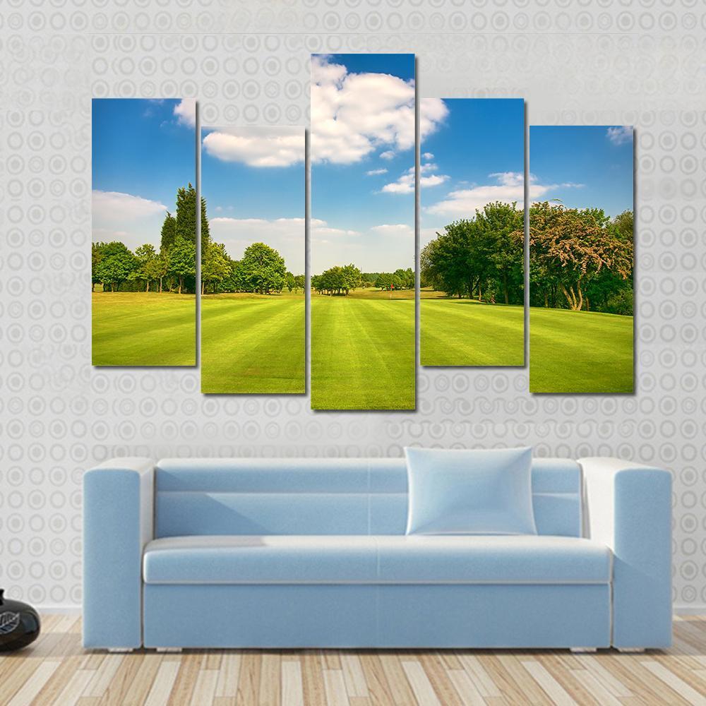 Golf Park Yorkshire UK Canvas Wall Art-5 Pop-Gallery Wrap-47" x 32"-Tiaracle