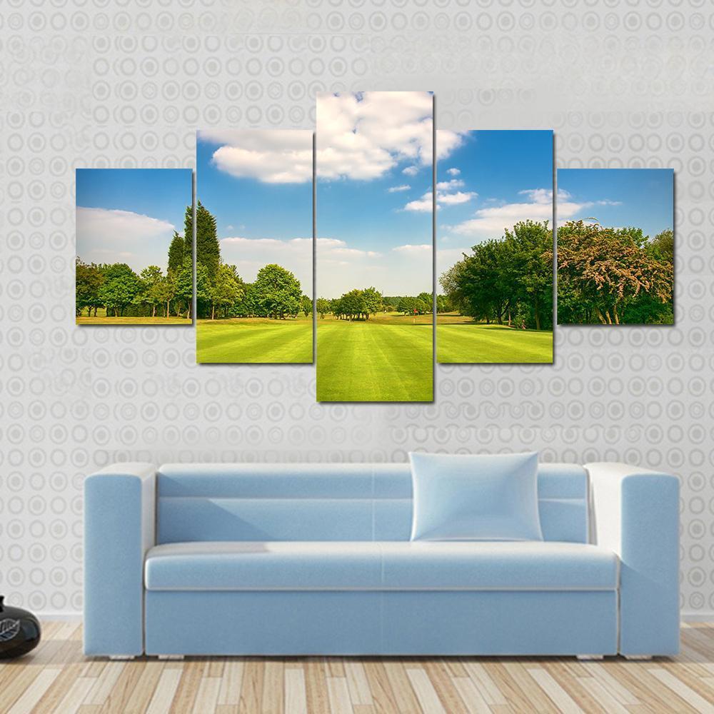 Golf Park Yorkshire UK Canvas Wall Art-5 Star-Gallery Wrap-62" x 32"-Tiaracle