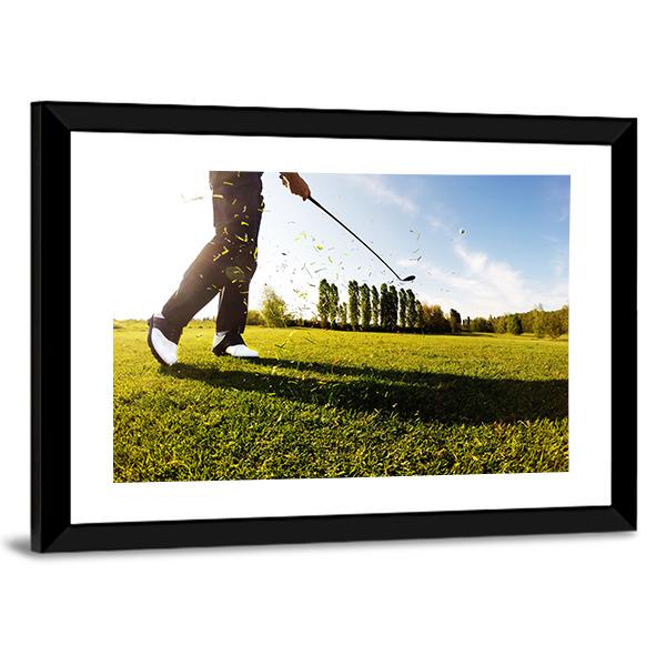 Golf Shot Canvas Wall Art-3 Horizontal-Gallery Wrap-25" x 16"-Tiaracle