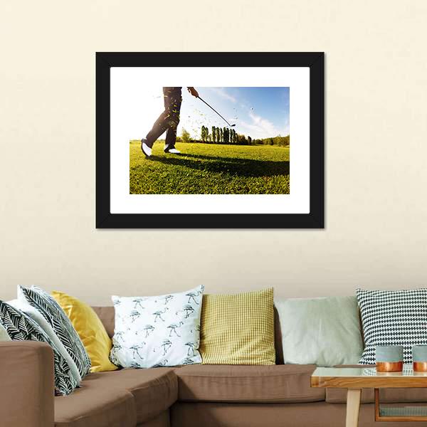 Golf Shot Canvas Wall Art-3 Horizontal-Gallery Wrap-25" x 16"-Tiaracle