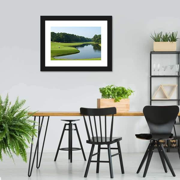 Golfer On Myrtle Beach Canvas Wall Art-3 Horizontal-Gallery Wrap-25" x 16"-Tiaracle