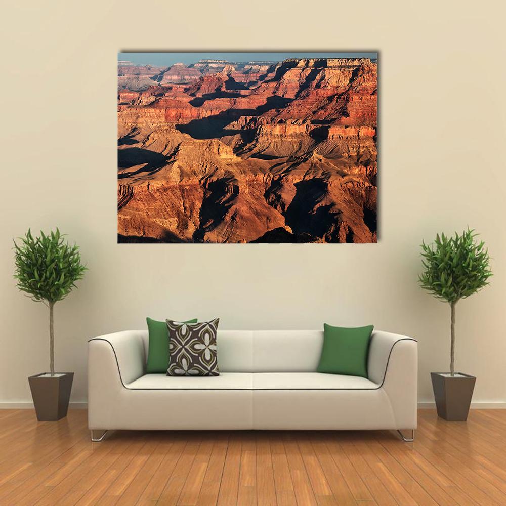 Grand Canyon At Sunrise Canvas Wall Art-1 Piece-Gallery Wrap-48" x 32"-Tiaracle