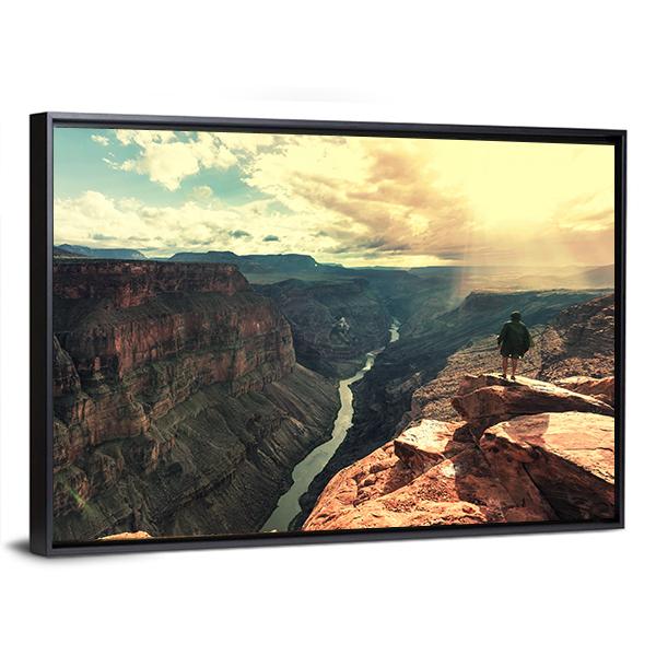 Grand Canyon Landscapes Canvas Wall Art-3 Horizontal-Gallery Wrap-25" x 16"-Tiaracle