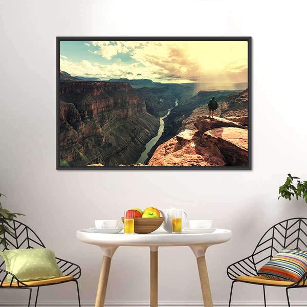 Grand Canyon Landscapes Canvas Wall Art-3 Horizontal-Gallery Wrap-25" x 16"-Tiaracle