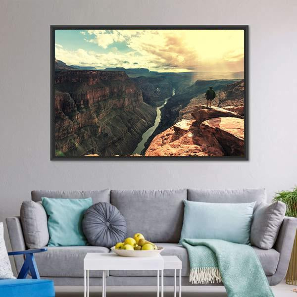 Grand Canyon Landscapes Canvas Wall Art-3 Horizontal-Gallery Wrap-25" x 16"-Tiaracle