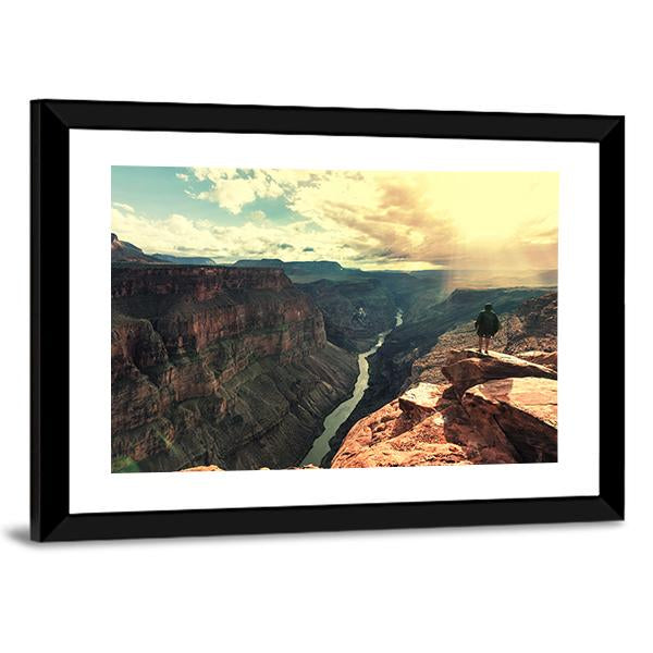 Grand Canyon Landscapes Canvas Wall Art-3 Horizontal-Gallery Wrap-25" x 16"-Tiaracle