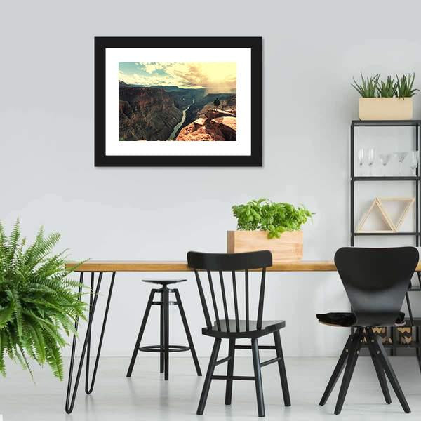 Grand Canyon Landscapes Canvas Wall Art-3 Horizontal-Gallery Wrap-25" x 16"-Tiaracle