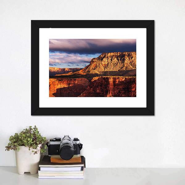 Grand Canyon National Park Canvas Wall Art-1 Piece-Framed Print-20" x 16"-Tiaracle