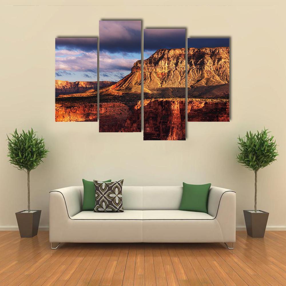 Grand Canyon National Park Canvas Wall Art-4 Pop-Gallery Wrap-50" x 32"-Tiaracle