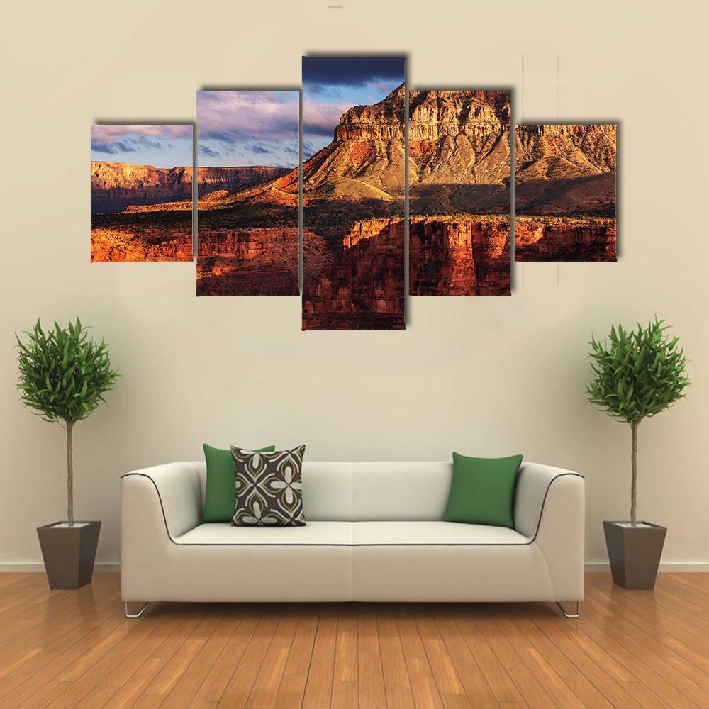 Grand Canyon National Park Canvas Wall Art-5 Star-Gallery Wrap-62" x 32"-Tiaracle