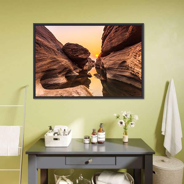 Grand Canyon Thailand Canvas Wall Art-1 Piece-Floating Frame-24" x 16"-Tiaracle