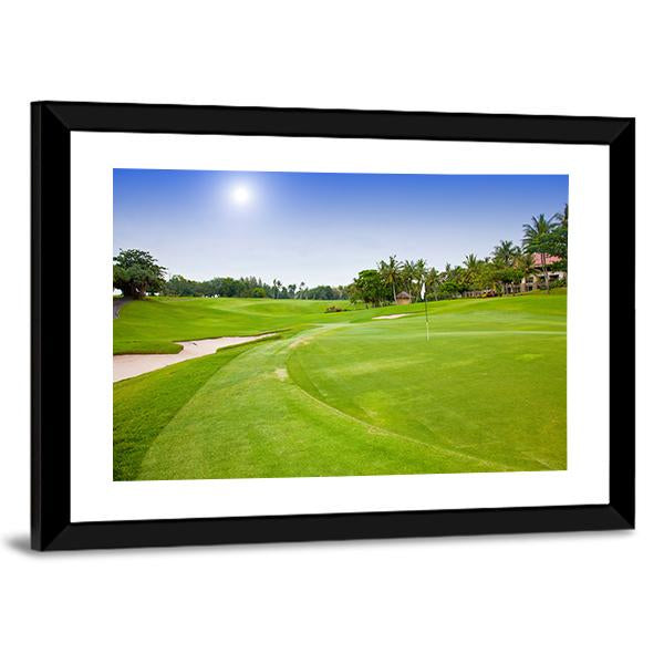 Green Field For Golf Canvas Wall Art-3 Horizontal-Gallery Wrap-25" x 16"-Tiaracle