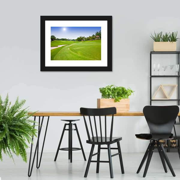 Green Field For Golf Canvas Wall Art-3 Horizontal-Gallery Wrap-25" x 16"-Tiaracle