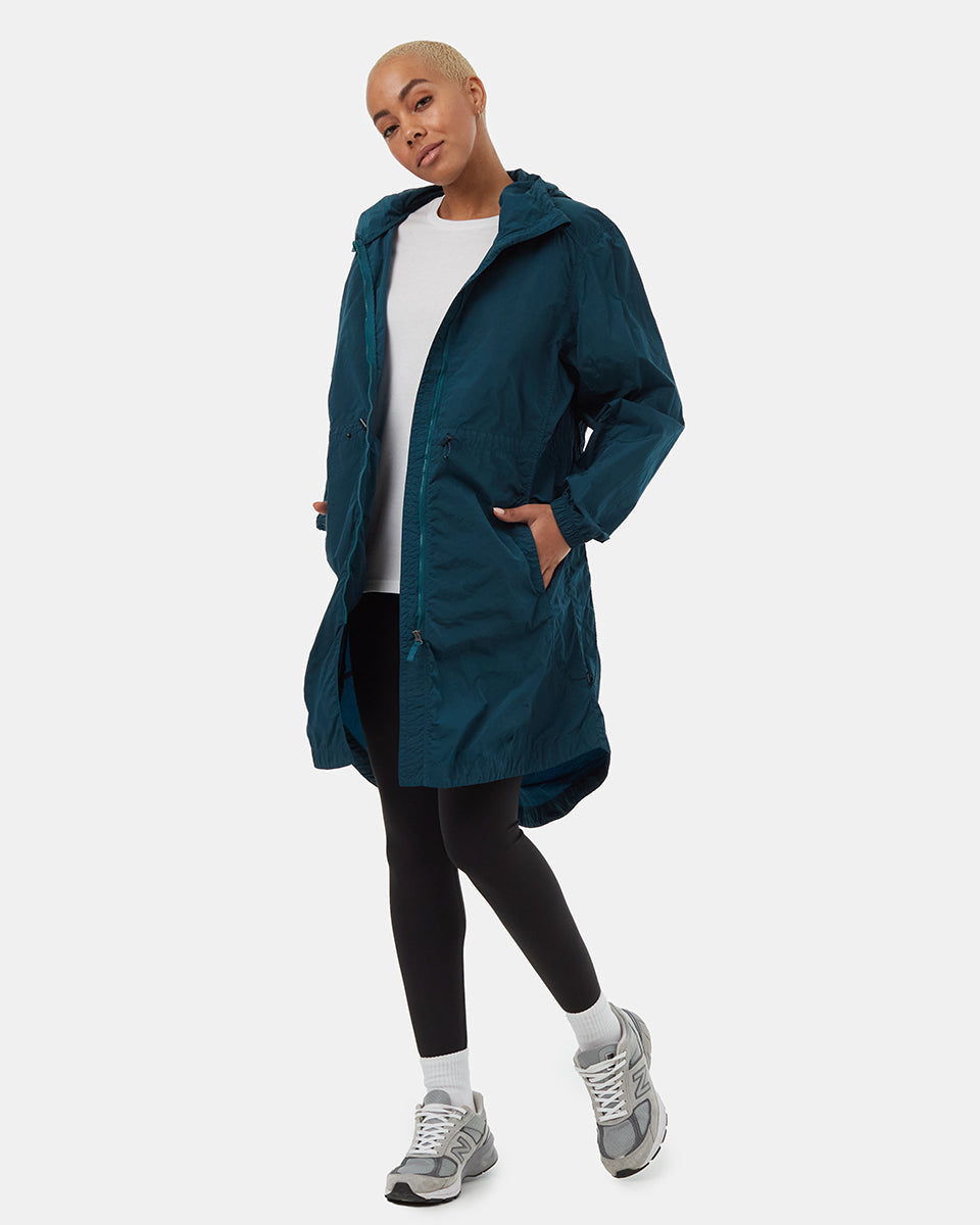 Recycled Nylon Long Jacket